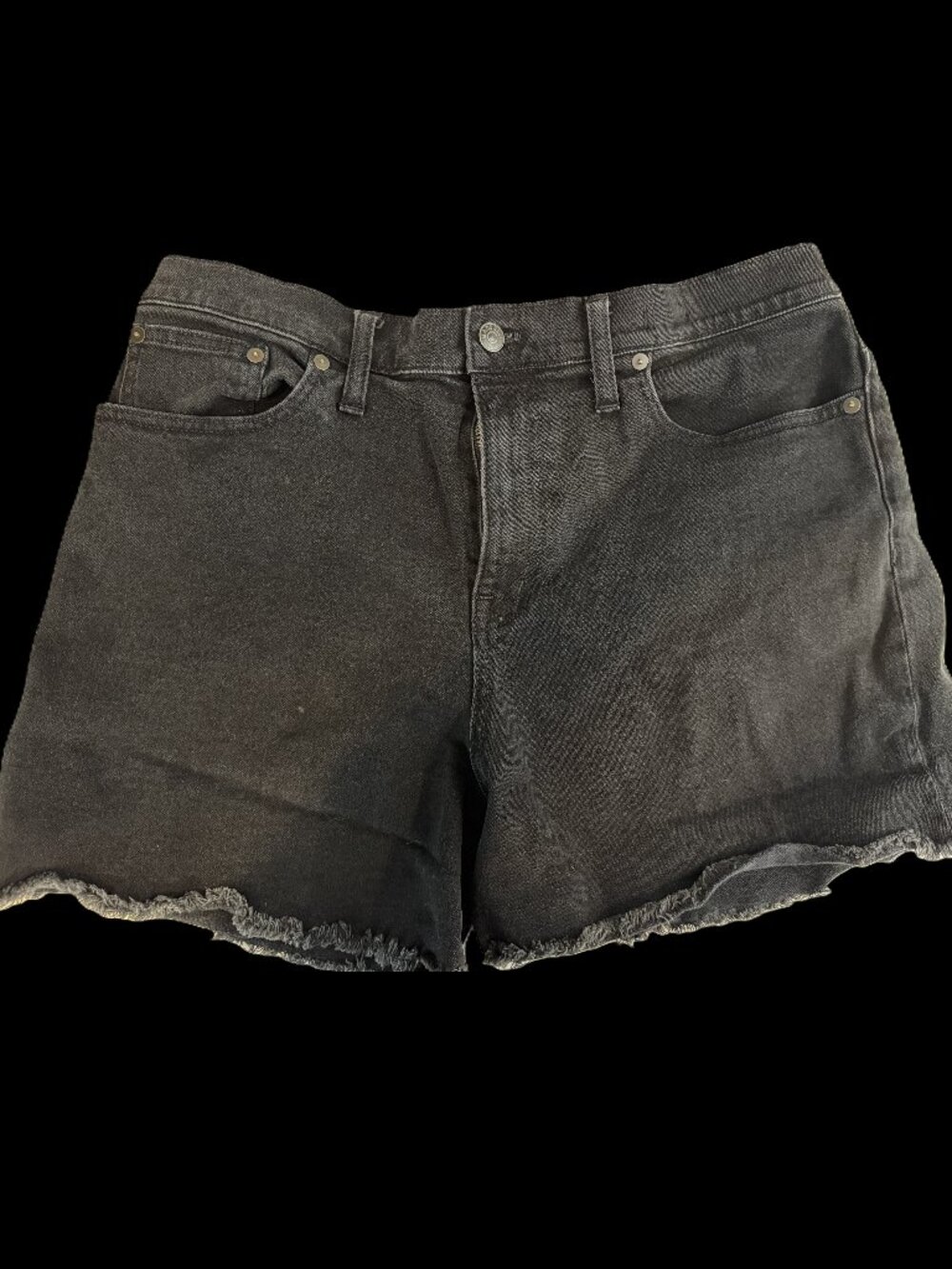 MADEWELL HIGH-RISE DENIM CUTOFF SHORTS • 32